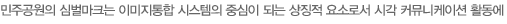 민주공원의 심벌마크는 이미지통합 시스템의 중심이 되는 상징적 요소로서 시각 커뮤니케이션 활동에